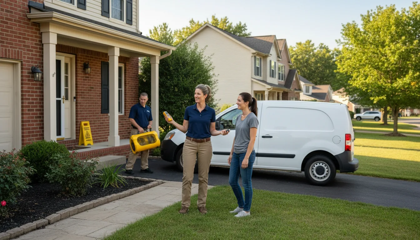 Residential water damage restoration in Ethel, LA